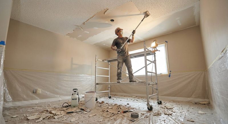 Knockdown Ceiling Removal in Arvada, CO