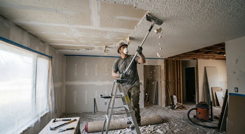 Knockdown Ceiling Removal in Gilbert, AZ