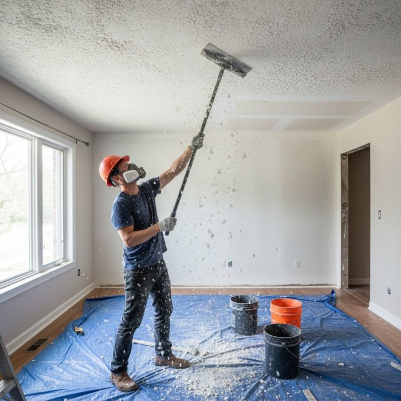 Knockdown Ceiling Removal in Arvada, CO