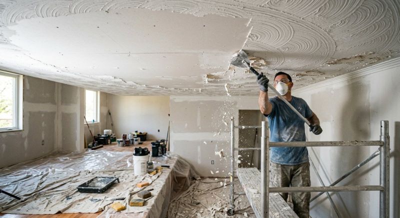 Stipple Ceiling Removal in Olathe, KS